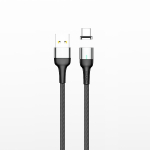 USAMS Magnetiline kabel U28 lightning2.4A Fast Charge 1m punutud halli/grey SJ326USB03 (US-SJ326)