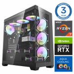 INTOP AQUA Ryzen 7 9700X 64GB DDR5 1TB SSD M.2 NVME+4TB RTX5050 8GB no-OS