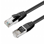 MicroConnect S/FTP CAT6 0.25m Black LSZH PiMF (Pairs in metal foil)