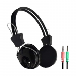 Kubite T-808 arvutissteemi helikuulmikud 30mm draiverid 1,8m kaabel 2x 3,5mm helisisend/mikrofon Must