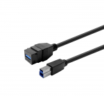 Vivolink Keystone Black USB3.0 A-Female to USB3.0 B-Male