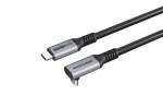 Mercodan 90-kraadini nurk USB-C kabel 5,0m, USB 3.2 Gen 2, 20Gbps, 85W