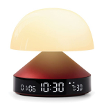 Lexon Mina on Sunrise Alarm Clock with Lamp red LR153DR