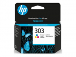 HEWLETT-PACKARD HP 303 kolme vrvi originaal: tsyaan, magenta, kollane