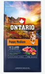 Ontario Koertele toidu Puppy Medium, Lamba- ja pruunriis, 6,5 kg