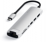 Satechi Slim USB-C MultiPort Adapter, Silver