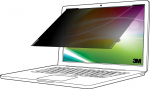 3M Bright Screen Privacy Filter For 13.3In Laptop, 16:10,