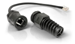 QuWireless QRJ45 vietabel Must 0,16 m