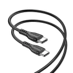 Borofone BX51 Triumph andmelek ja laadimiskaabel | USB-C kuni USB-C | 60W | 1m | must