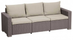 Keter California 3 Seater Sofa Beige