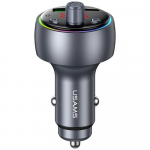 USAMS CC328 autolaadija 30W 1xUSB-A 1xUSB-C Bluetooth plekimatu