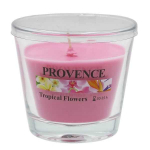 PROVENCE Candle tropical flowers 9x8cm