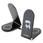 Karl Lagerfeld Kokkupandav 2in1 induktiivne laadija KLDCRFALKINK 15W must/must Ikonik MagSafe
