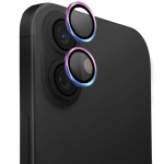 uniq Optix alumiiniumist kaamera objektiivi kaitseklaas iPhone 16 6.1" / 16 Plus 6.7" irisev kaamera objektiivi klaas koos aplikaatoriga