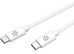 CELLY USBCUSBCCOTT - USB-C LLS USB-C COTTON BRAIDED KAABEL VALGE (POWER DELIVERY)