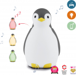 Zazu Pam Music Night Light, pingviin, hall (ZA-PAM-01)