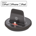 Forever PDS-01 dokk-jaama laadimine ja snkroonimine iPhone'i, iPad'i jaoks, MFI Lightning, must