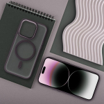 MATTE MAG COVER case compatible with MagSafe for SAMSUNG S25 PLUS purple