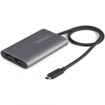 StarTech.com Thunderbolt 2DP adapter DP 1.4, 2x 4K 60Hz vi 1x 8K/5K Thunderbolt 2DP konverter, 2x DisplayPort monitor video nitaja adapter - Mac AND Windows