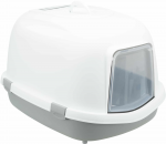 Closed cat litter tray : Trixie Primo XXL Top cat litter tray with hood, 56 47 71 cm, grey|white
