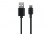 MicroConnect USB-C USB2.0 A kaabel, 0,5m, must, snkroonimiseks ja