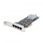 StarTech.com 4-port 2,5 Gbps NBASE-T PCIe vrgukaart, Intel I225-V, nelja-portne arvutivrgukaart, mitte-Gigabit NIC, PCI Express serveri LAN kaart, arvutitla Ethernet seadistus