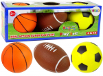 LEAN Toys _7296608 Soft Sports Ball Set 3in1 Football Basketball