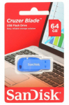 SANDISK Cruzer Blade 64GB Sinine
