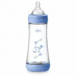 Chicco Perfect Silikoonist Toitmisdudel 300ml Sinine 4m+