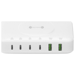 4smarts Laadimisjaam 7in1 100W traadita laadimisega valge/valge 540570