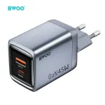 BWOO BO-CDA240 seinalaadija 1xUSB-A + 1xUSB-C 3A PD 45W + QC 18W hall koos PPS-toetusega
