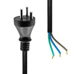 MicroConnect Type K Open End power cord 10m, Black