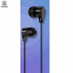 iKaku KSC-310 universaalne kerge HiFi-in-ear krvaklapid, 3,5 mm pistik ja mikrofon, 1,2 m, must