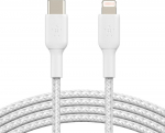BELKIN BOOST CHARGE Lightning punutud USB-C kaabel, 2m, valge (CAA004BT2MWH)