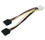 Goobay SATA toitejuhe 5,25" male - 2xSATA 150 15-pin female 15cm