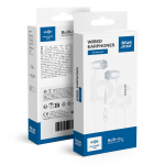 Traadita krvaklapid Jack 3,5 mm Blue Star PA-E67, 1,2 m, valge