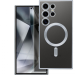 ELECTRO MAG COVER case compatible with MagSafe for SAMSUNG S25 Edge silver