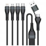 4smarts USB-C/USB-A 4in1 kaabel 1,2m must