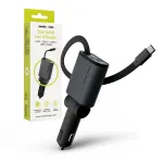 MOBILE ORIGIN 3in1 50W autolaadija CA27 - USB-C + USB-A, USB-C kaabel
