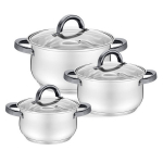 Feel-Maestro Pottide ja pannide komplekt 6 tk. 1,8l, 2,5l, 3,5l
