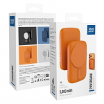 MagSafe-iga hilduv akupank Blue Star Slim DG-P8 15W 5000 mAh oran