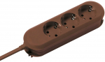 Bachmann 388.471 SMART 3x pistikupesa 3m Pruun