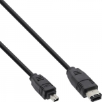 InLine FireWire 400 1394 kaabel 6-pinist 4-pinise isaseks, 1,8 meetri pikkune