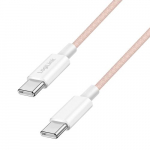 Logilink USB 2.0 tp-C kaabel, C/M to C/M, ndne kaas, 60W, roosa, 0,5 m