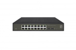 Level One LevelOne Switch 16xGE/2xSFP 19" Hilbert SL