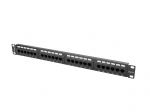 LANBERG Vahetuspaneel 24 porti 1U 19" cat.5E UTP must