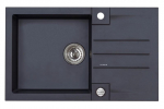 SINK WITH A SIPHON (ROCK 130 91 BLACK
