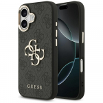 GUESS iPhone'i kest IPHONE 17 GUHCP17S4GMGCGR (PU W/ Big 4G Classic Logo) kuldne must