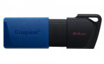Kingston Technology DataTraveler 64 GB USB3.2 Gen 1 Exodia M (must + sinine) 2 tk