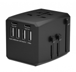 MicroConnect World Travel Adapter, 4 USB A and 2 USB C ports